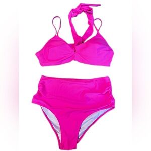 Blooming Jelly Vibrant Pink Bikini Set